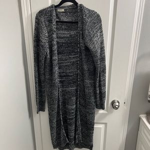Ardene long black knit cardigan